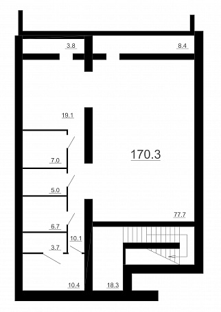 фото ПОМЕЩЕНИЕ СВОБОДНОГО НАЗНАЧЕНИЯ 170,3 м2 (125) 0